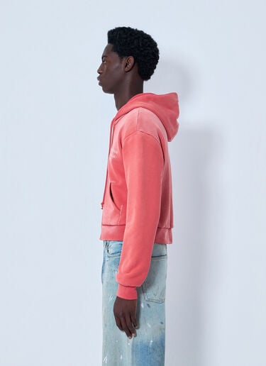 Acne Studios Zip-Up Hoodie Red acn0364036