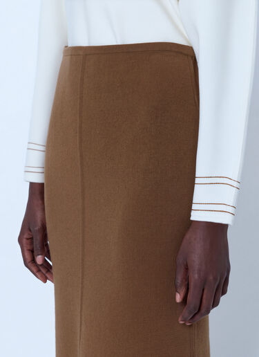 LN-CC® - Max Mara: Knitted Maxi Skirt - Camel Max Mara Knitted Maxi Skirt Camel max0266213