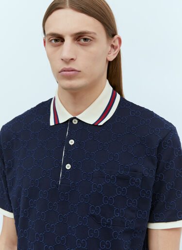 GG Embroidery Polo Shirt Gucci GG Embroidery Polo Shirt Black guc0155010