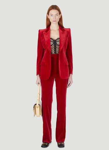Gucci Velvet Suit Pants Red guc0247061