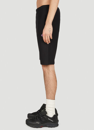 Champion Logo Embroidery Shorts Black cha0152014