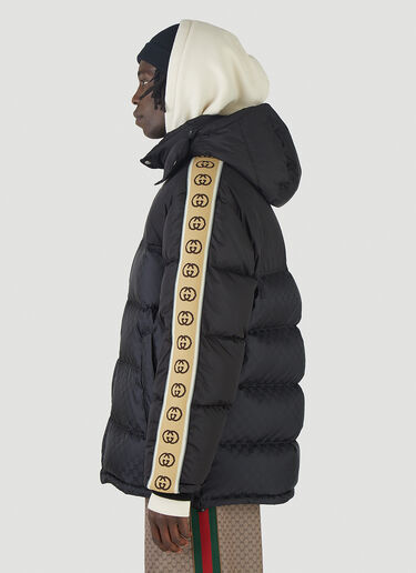Gucci GG Nylon Padded Coat Black guc0145047