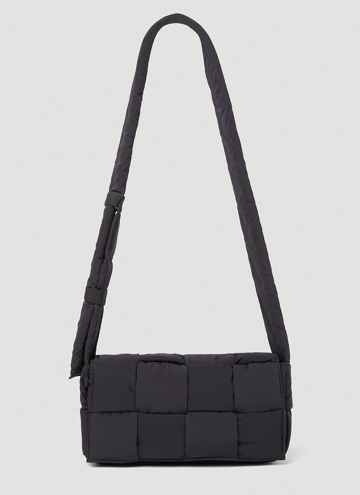 Shop Bottega Veneta Padded Cassette Crossbody Bag In Black