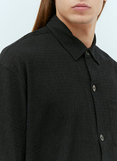 Stüssy Wrinky 条格衬衫 黑色 sts0152050
