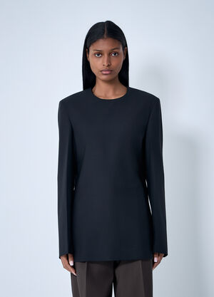 TOTEME Tailored Blouse Black tot0263015