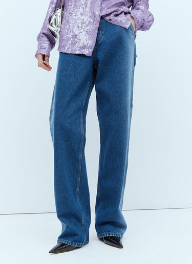 Dries Van Noten ストレートレッグ ジーンズ ブルー dvn0254010