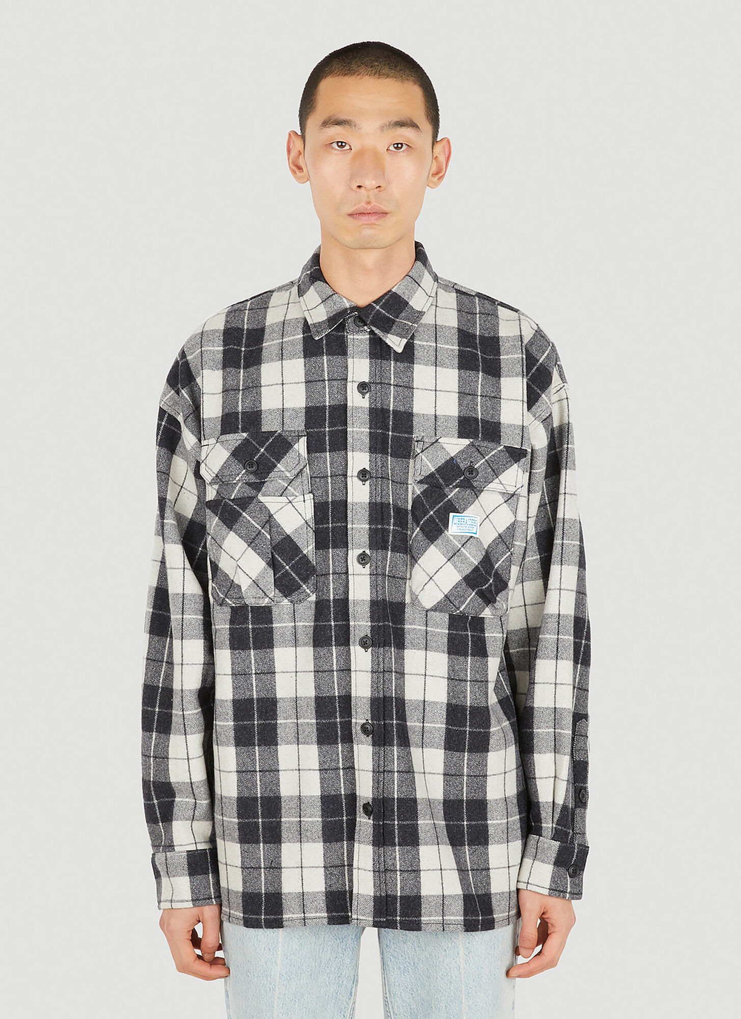 Liberaiders Lr Plaid Shirt In Black