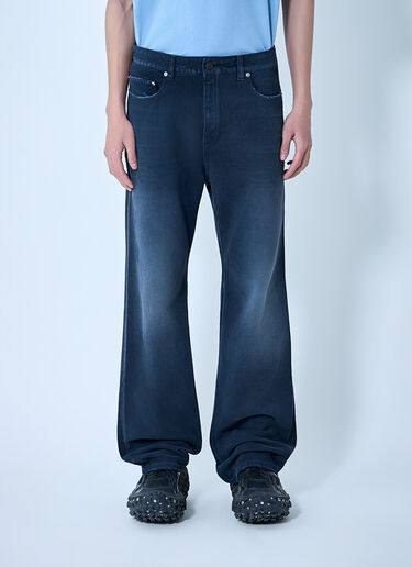 Balenciaga Curved Knee Pants Navy bal0163001