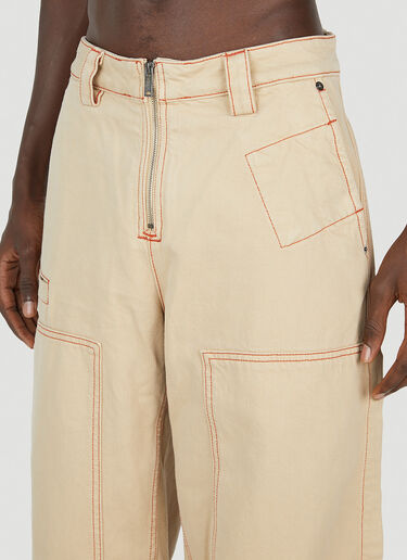 Jacquemus Le De-Nimes Suno Cargo Pants Beige jac0151010