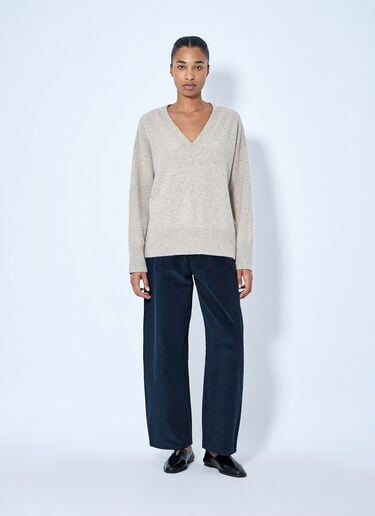 LN-CC® - RÓHE: Classic Mouliné Jumper - Beige RÓHE Classic Mouliné Jumper Beige roe0265016