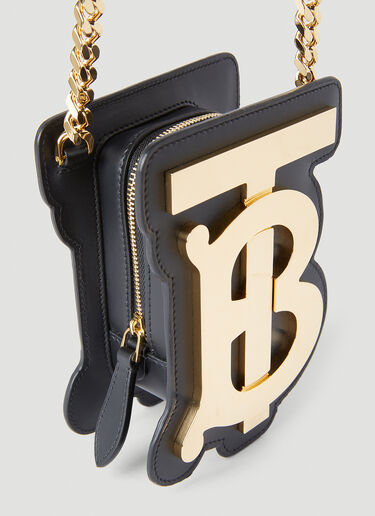 TB Pouch Chain Wallet Burberry TB Pouch Chain Wallet Black bur0252046