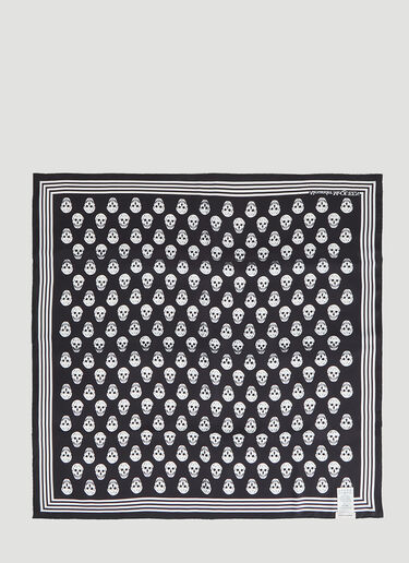 Biker Skull Scarf Alexander McQueen Biker Skull Scarf Black amq0147074