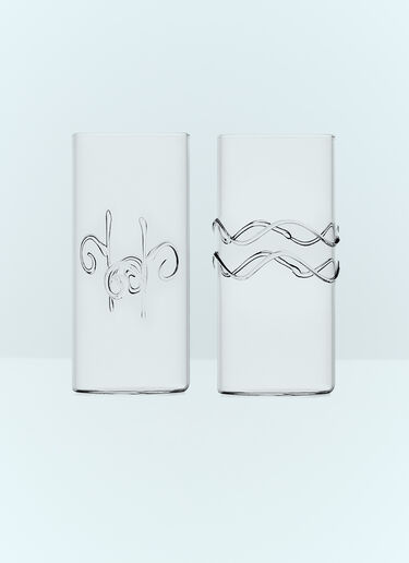 Set Of Six Decò Tall Glasses Ichendorf Milano Set Of Six Decò Tall Glasses Clear wps0691355
