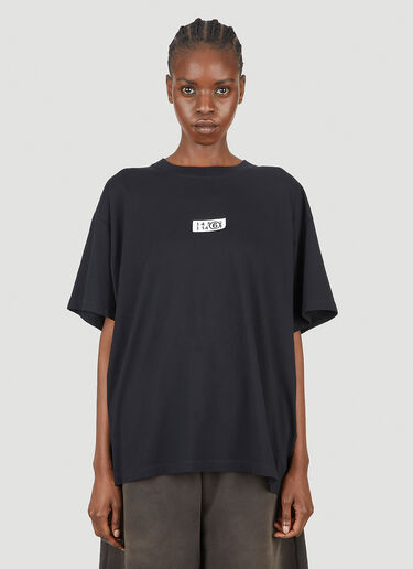 MM6 Maison Margiela Logo T-Shirt Black mmm0251009