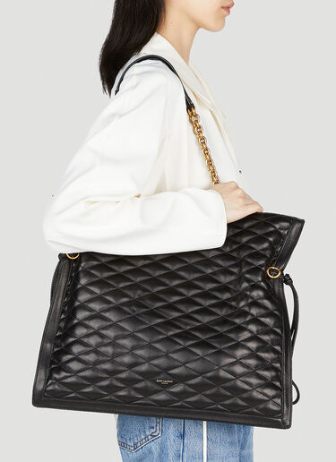 Saint Laurent Quilted Shoulder Bag Black sla0252076