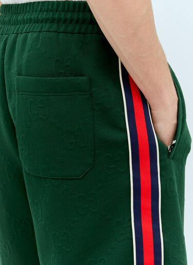 Gucci GG 提花平纹针织短裤 绿色 guc0155003