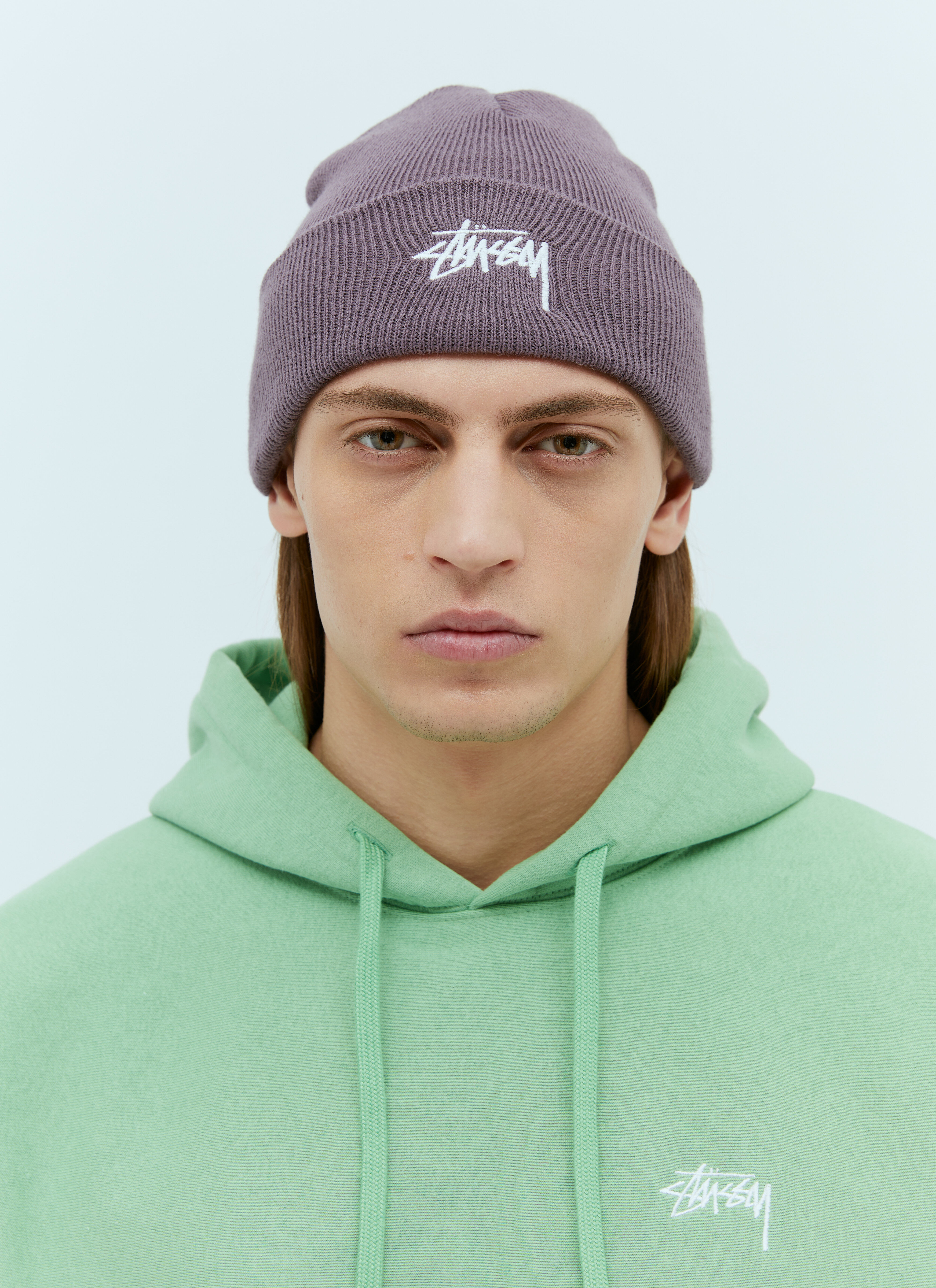 Stussy Men s Stock Cuff Beanie Hat in Purple LN CC