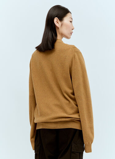 Wool Knit Cardigan Comme Des Garçons PLAY Wool Knit Cardigan Camel cpl0356011