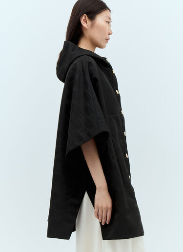 Max Mara Jacquard Cape Black max0257038