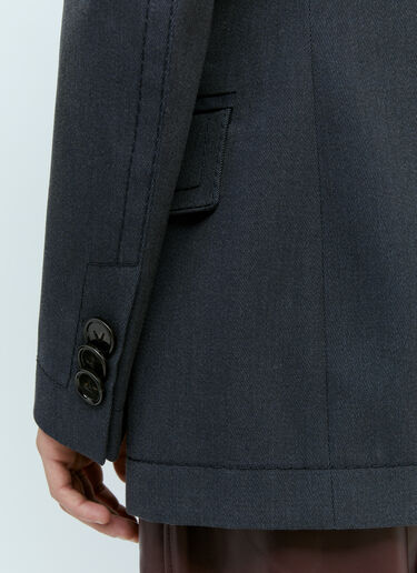 Bottega Veneta Wool Twill Blazer Blue bov0155013