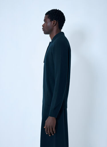 Lacoste Logo Motif Polo Sweater Black lac0162001