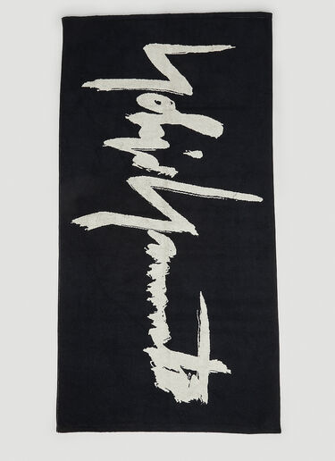 Yohji Yamamoto YY Bath Towel Black yoy0150001