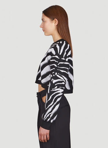 Dolce & Gabbana Zebra Cropped Sweater Black dol0249017