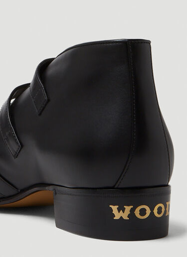 Gucci Hollywood Buckle Ankle Boots Black guc0250092