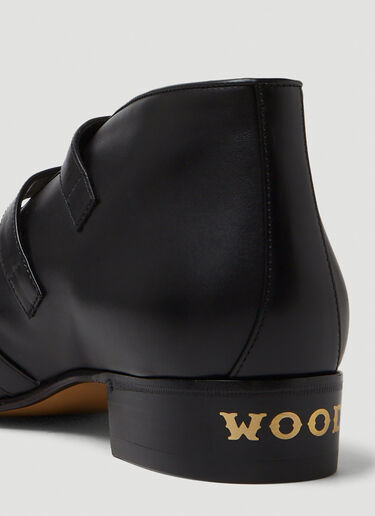 Gucci Hollywood 搭扣踝靴 黑 guc0250092