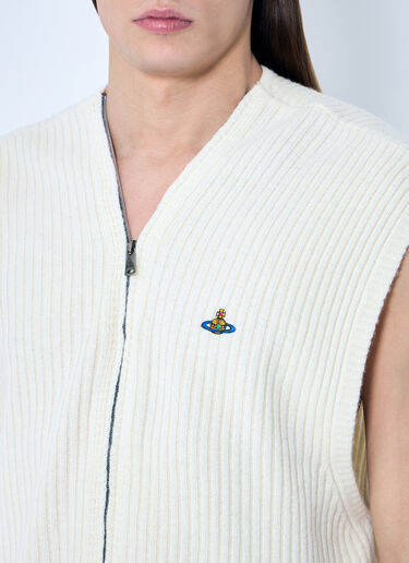 Vivienne Westwood Jess Zip Vest Cream vvw0159008