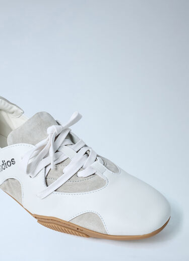 Leather Lace-Up Sneakers Acne Studios Leather Lace-Up Sneakers White acn0162026