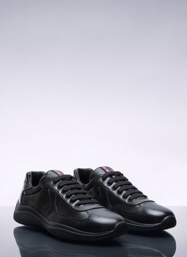 Prada America's Cup Leather Sneakers Black pra0158019
