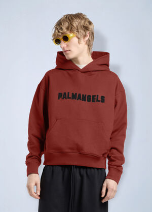 Palm Angels Palm Hills Regular Hoodie Red pma0166146