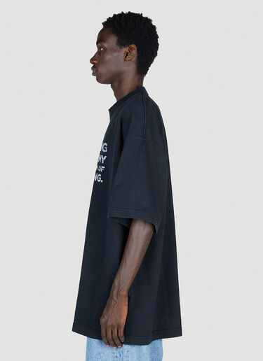 Vetements Quitting T-Shirt Black vet0154013