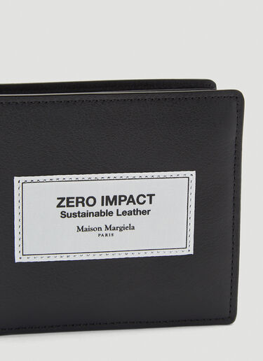 Maison Margiela Zero Impact Leather Bi-Fold Wallet Black mla0141038