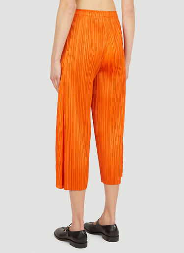 Pleats Please Issey Miyake Plissé Cropped Pants Orange plp0251016