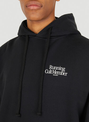 Satisfy Logo Hooded Sweatshirt Black sat0147007