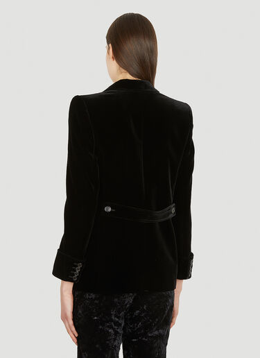 Saint Laurent Velvet Jacket Black sla0251013