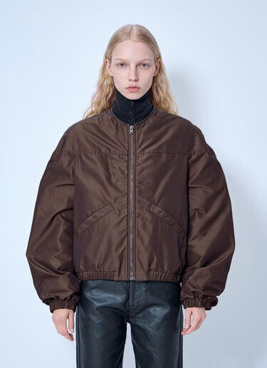 Lemaire Puffer Blouson In Water-Repellent Canvas Brown lem0366001