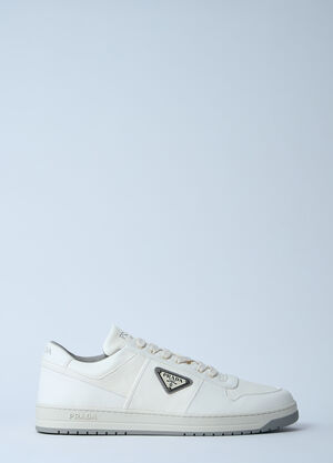 Prada Leather Low-Top Sneakers Brown pra0360001