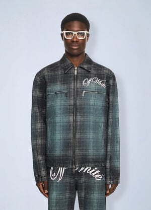 Off-White Check Jacq Den Skate Coach Jkt Multicolor ofw0164126