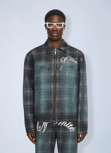 LN-CC® - Off-White: Check Jacq Den Skate Coach Jkt - Multicolor Off-White Check Jacq Den Skate Coach Jkt Multicolor ofw0164126