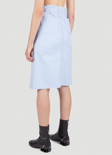 Raf Simons 패널 데님 스커트 블루 raf0251008