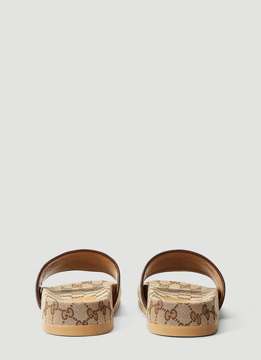 Gucci GG Canvas Slides Beige guc0141069