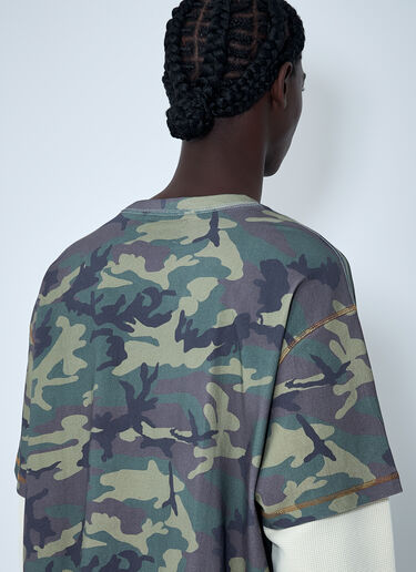 Layered T-Shirt Awake NY Layered T-Shirt Green awa0162009