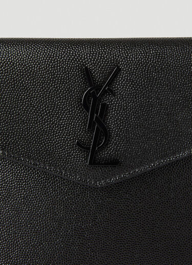 Saint Laurent Logo Small Pouch Clutch Bag Black sla0245101