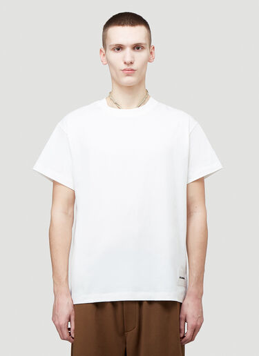 Jil Sander+ 3 Pack Classic T-Shirt White jsp0143008
