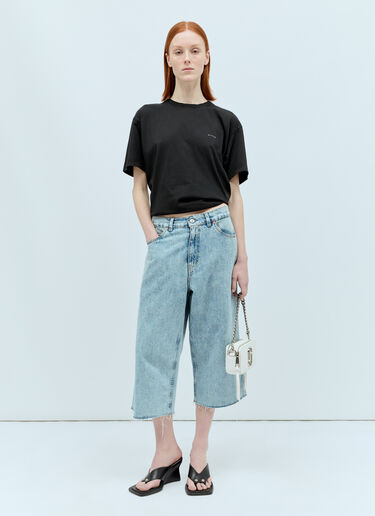 Marc Jacobs 字母花押凹纹 Snapshot 单肩包 白色 mcj0255026