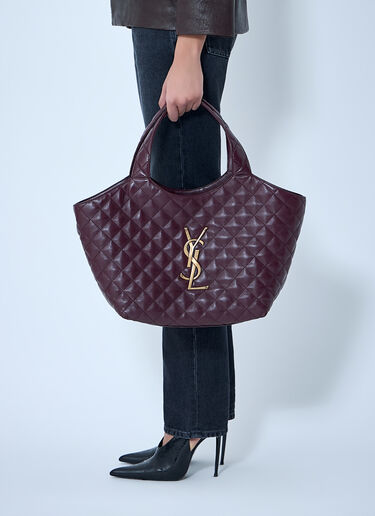 Saint Laurent イケア ミディアム ナッパ ショルダーバッグ ボルドー sla0263054