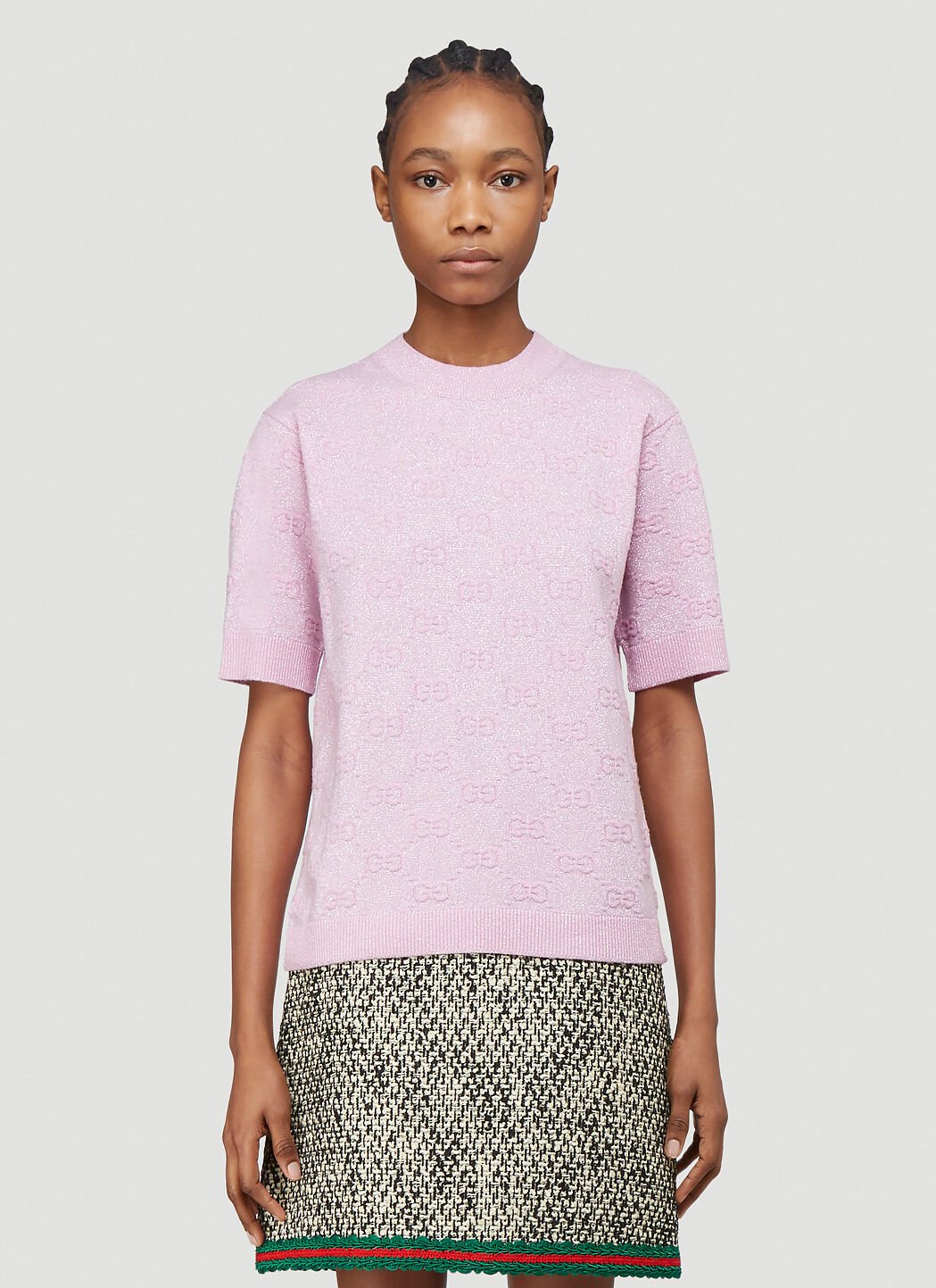 Pink deals metallic sweater